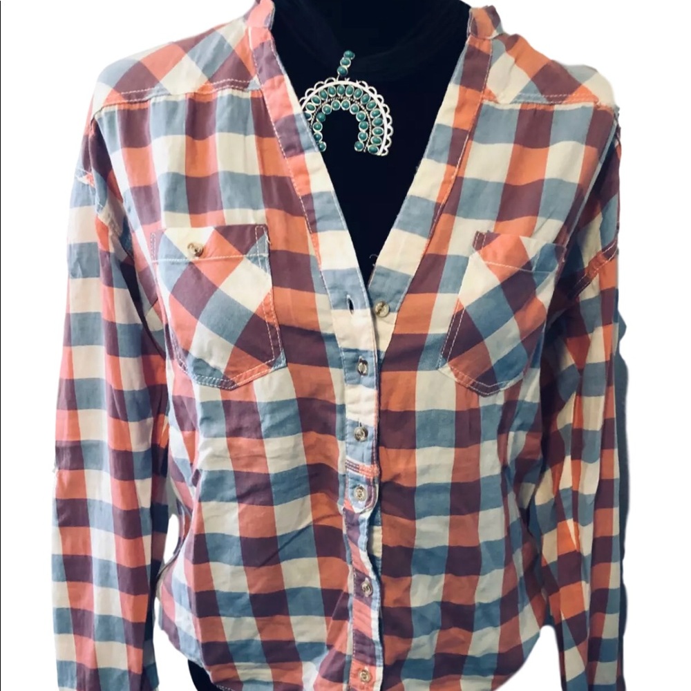 Bershka Plaid Shirt Size M